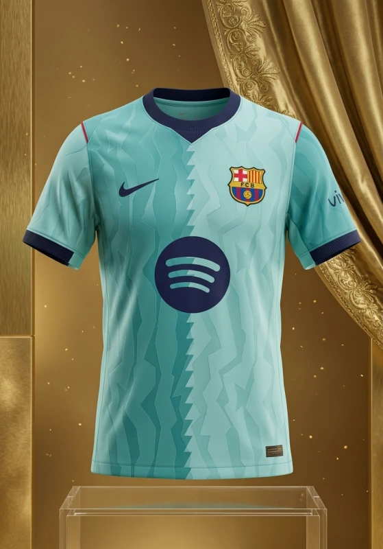 FC Barcelona Light Aqua Soccer Jersey